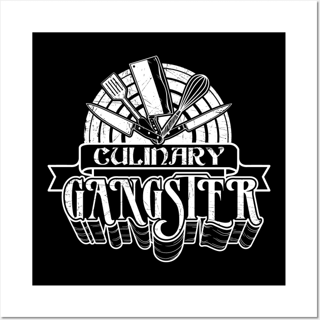 Culinary Gangster Chef Wall Art by captainmood